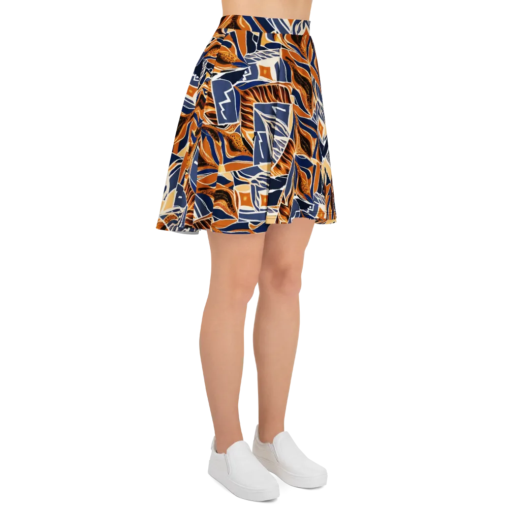Saffron Alpine Static on Skater Skirt — Right