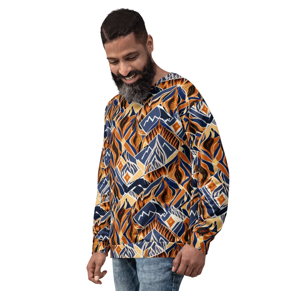 Saffron Alpine Static on Sweatshirt — Left Front