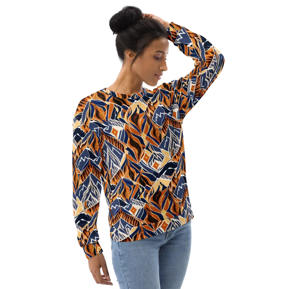 Saffron Alpine Static on Sweatshirt — Right Front