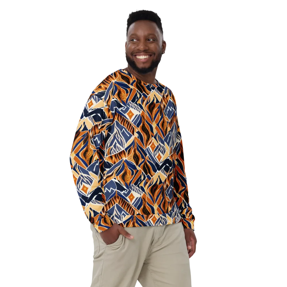 Saffron Alpine Static on Sweatshirt — Front