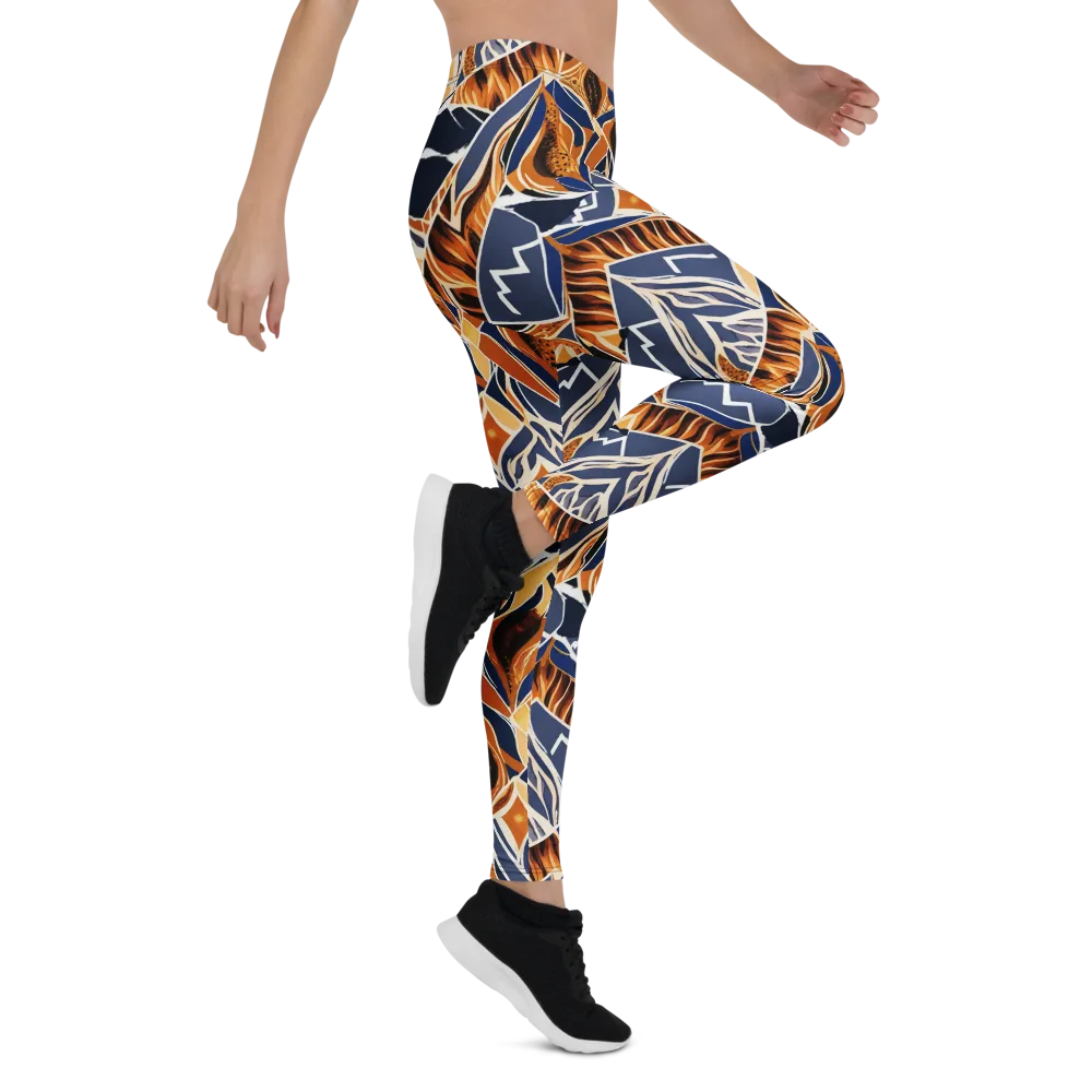 Saffron Alpine Static on Leggings — Right