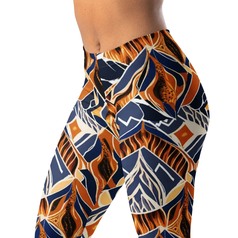Saffron Alpine Static on Leggings — Left Front