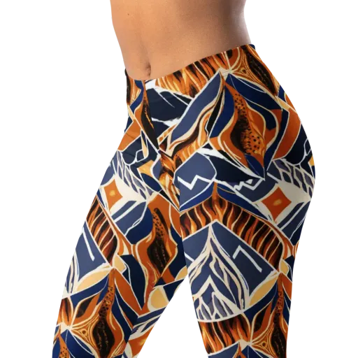 Saffron Alpine Static on a Leggings