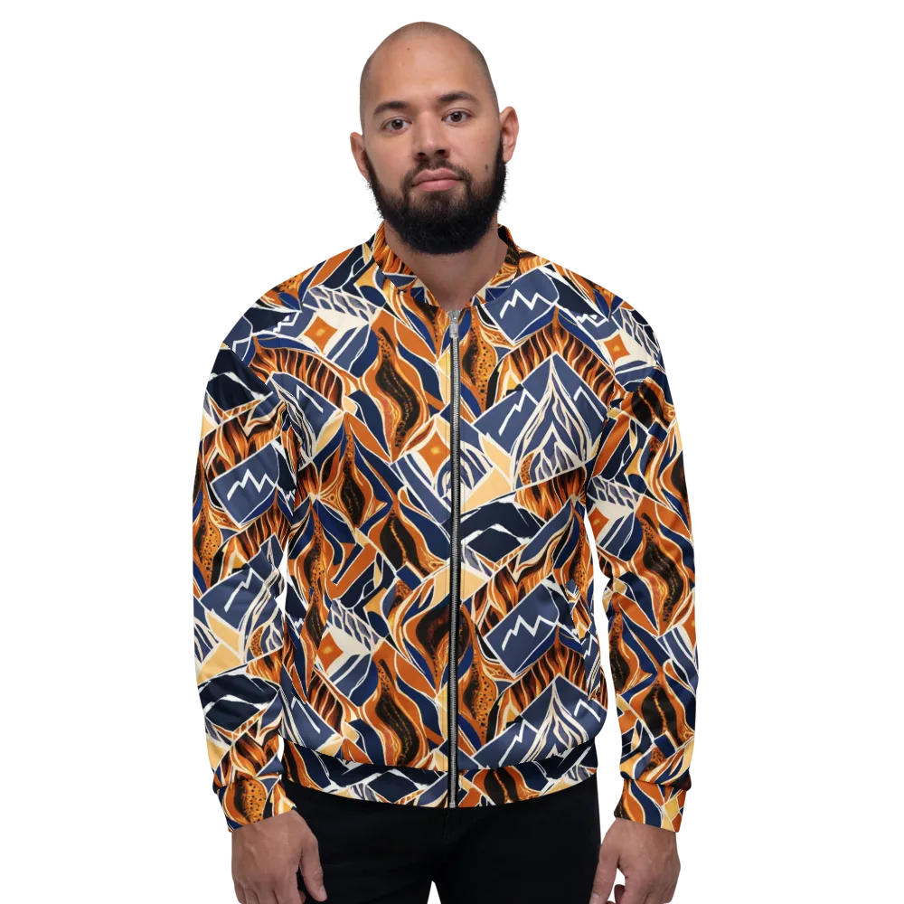 Saffron Alpine Static on Bomber Jacket — Front