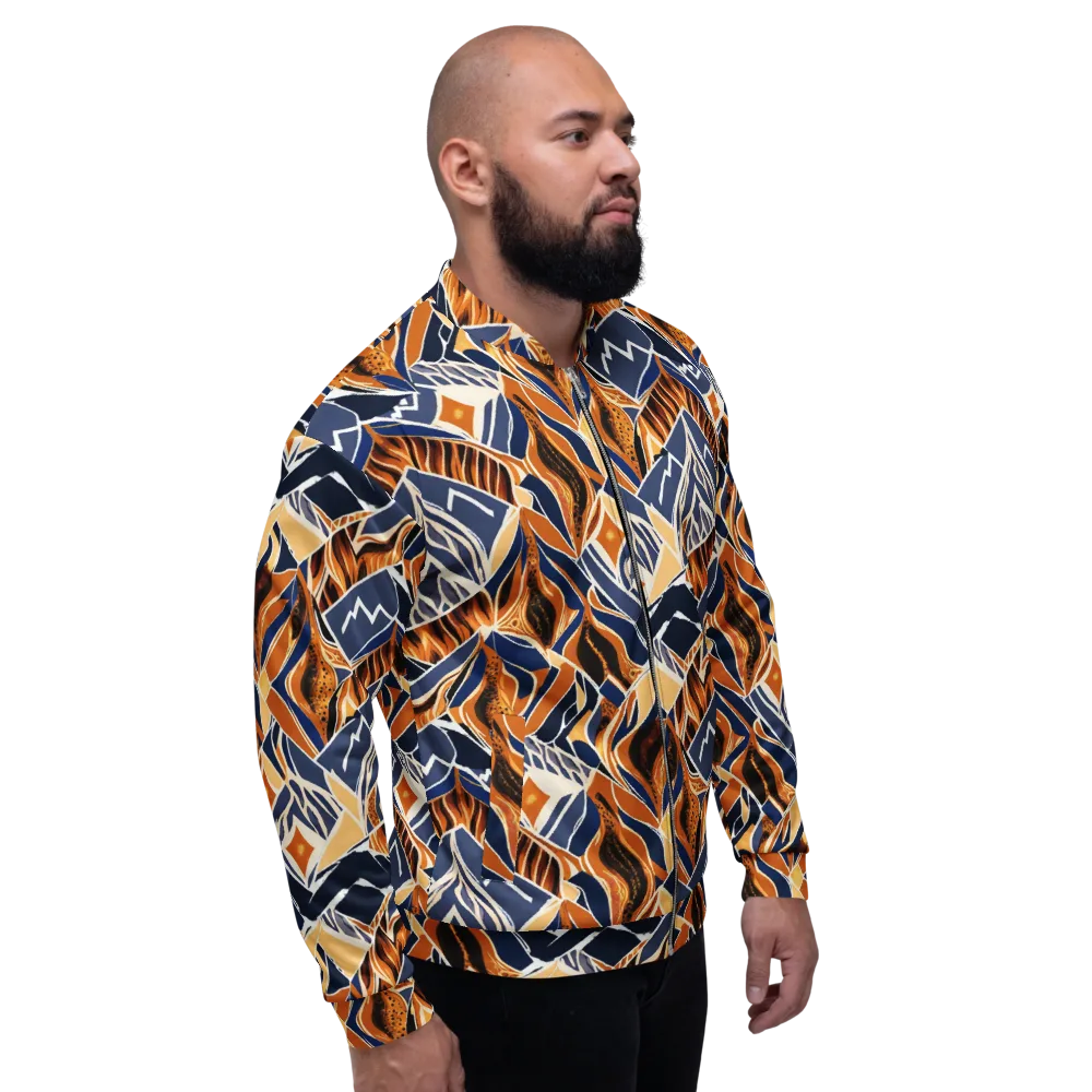 Saffron Alpine Static on Bomber Jacket — Right
