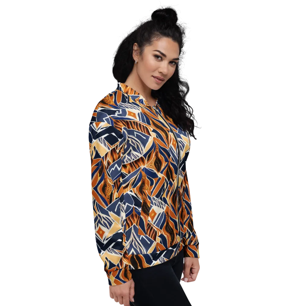 Saffron Alpine Static on Bomber Jacket — Right