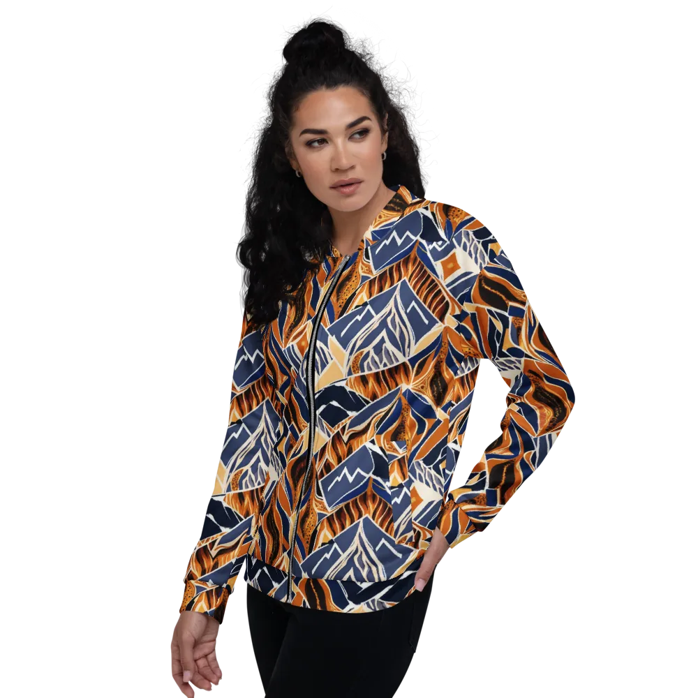 Saffron Alpine Static on Bomber Jacket — Left