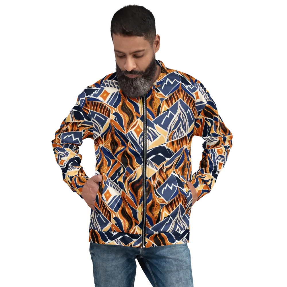 Saffron Alpine Static on Bomber Jacket — Front