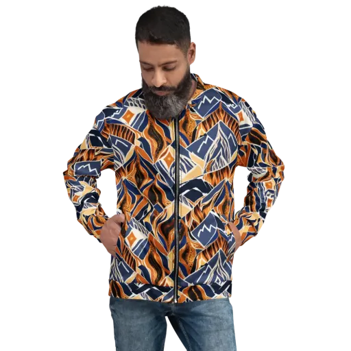 Saffron Alpine Static on a Bomber Jacket