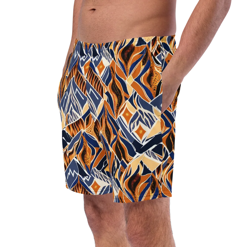 Saffron Alpine Static on Swim Trunks — Left Front