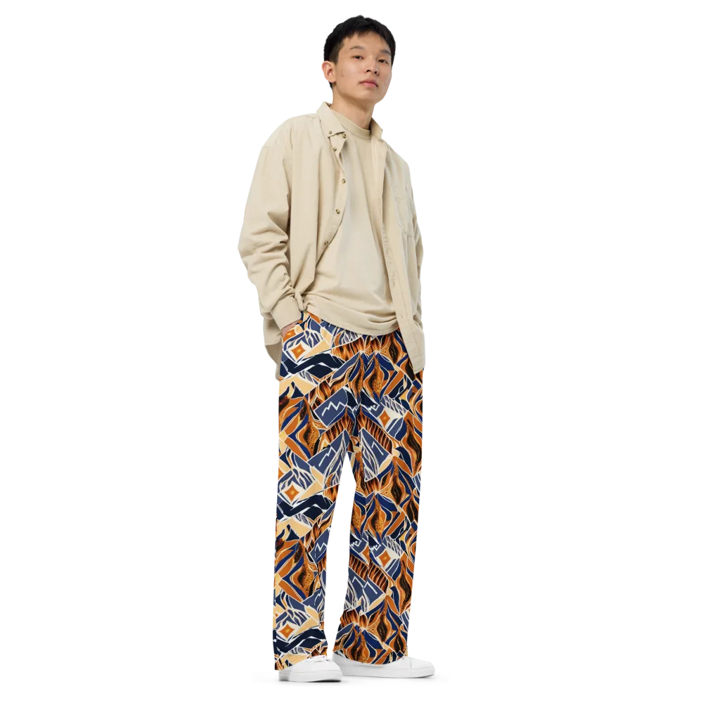 Saffron Alpine Static on Wide-Leg Pants — Right Front