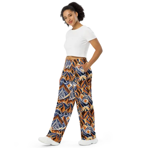 Saffron Alpine Static on a Wide-Leg Pants