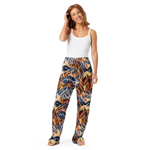 Saffron Alpine Static on a Women's Pajama Pants