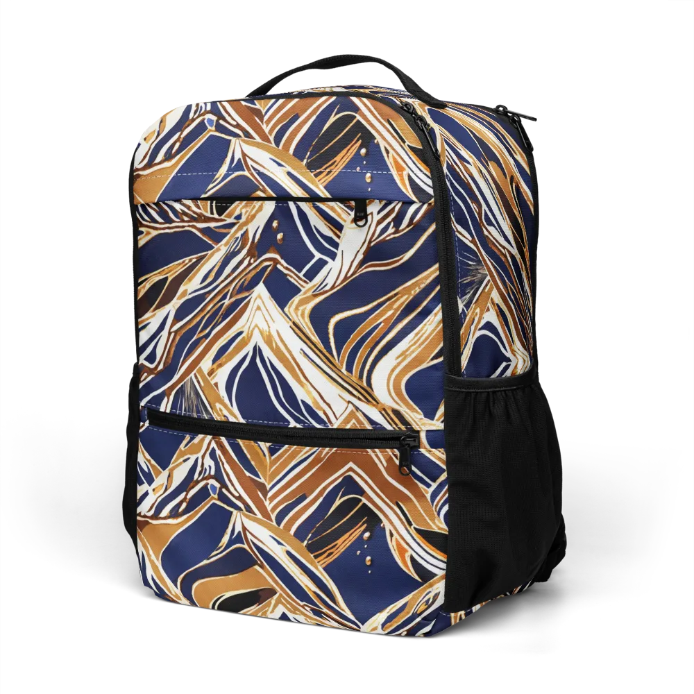 Saffron Tectonic on Utility Backpack — Left Front