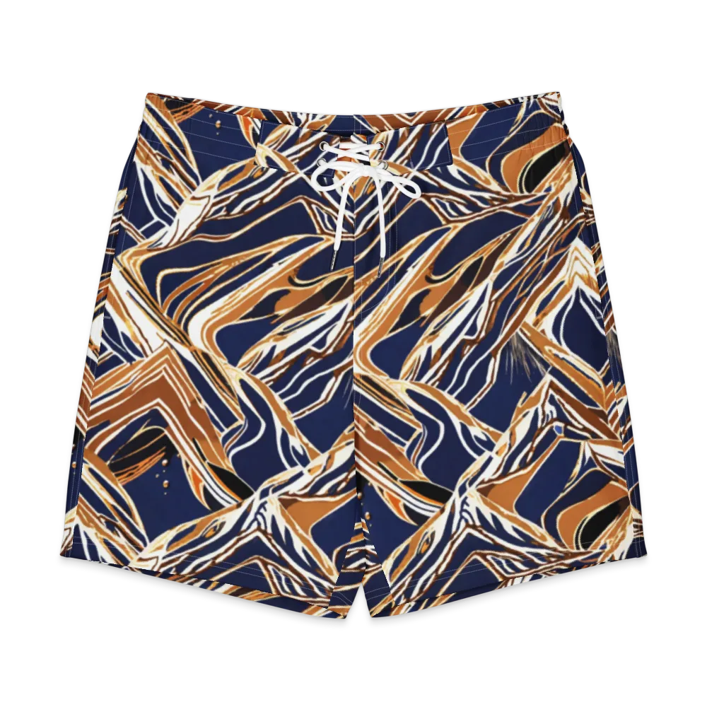 Saffron Tectonic on Men's Board Shorts — Front