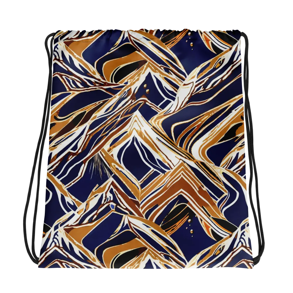 Saffron Tectonic on Drawstring Bag — Photo