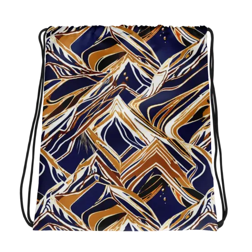 Saffron Tectonic on a Drawstring Bag