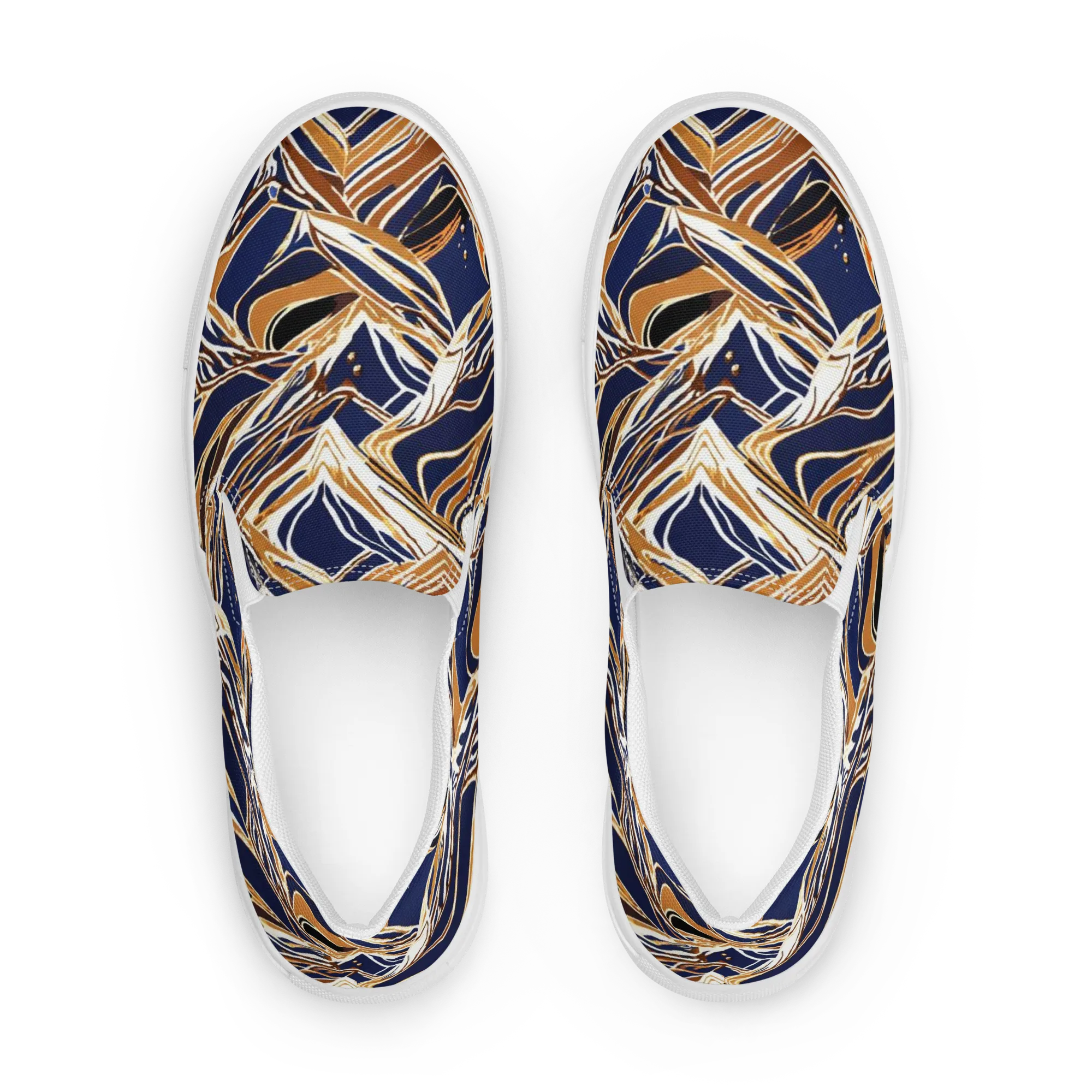 Saffron Tectonic on Women's Slip-On Canvas Shoes — Front