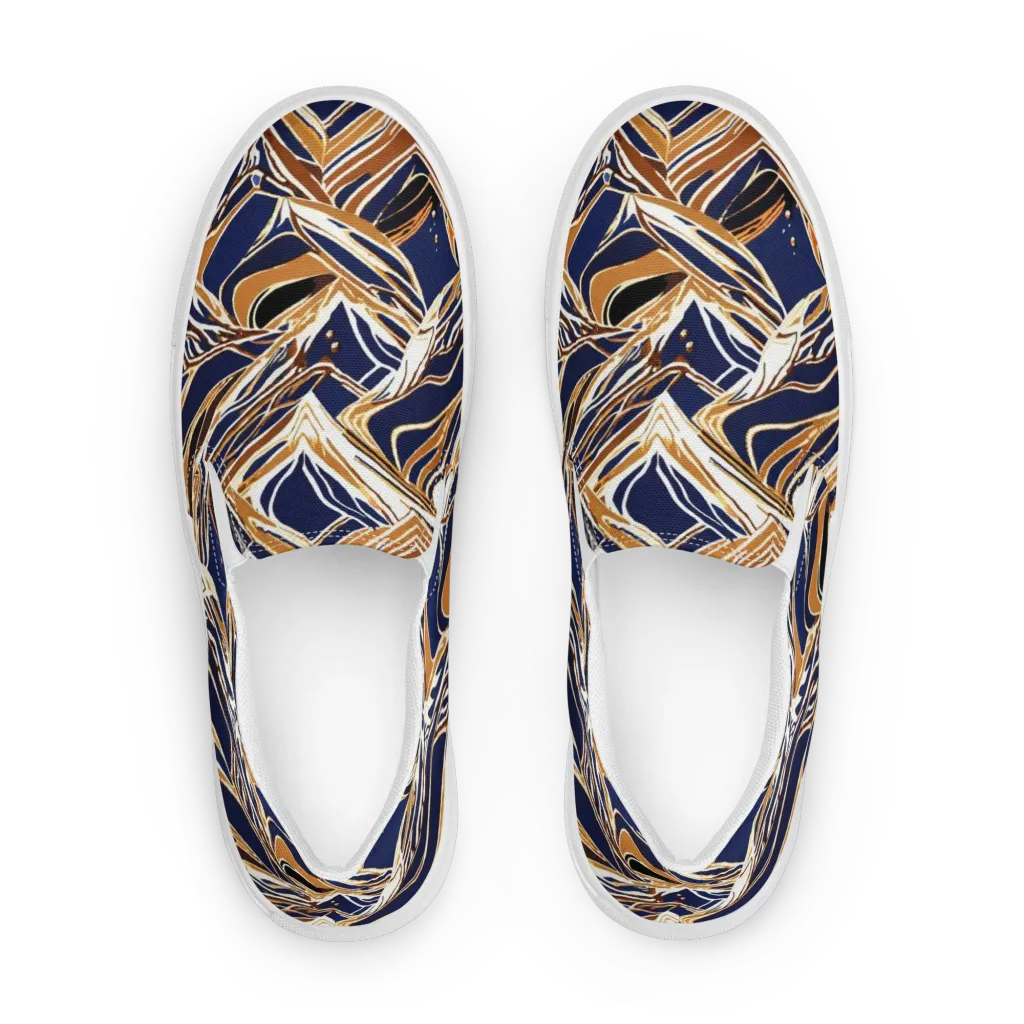 Saffron Tectonic on Women's Slip-On Canvas Shoes — Front