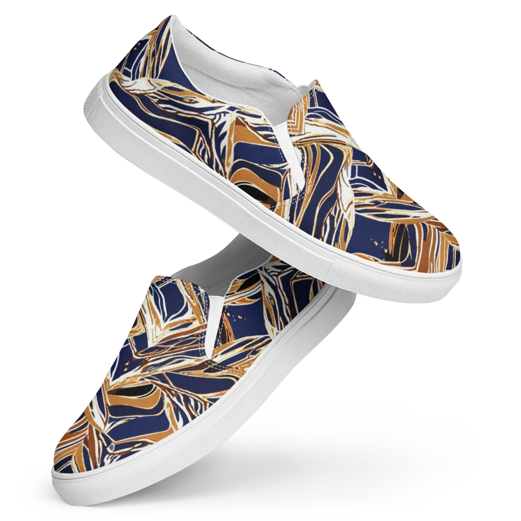 Saffron Tectonic on Women's Slip-On Canvas Shoes — Front