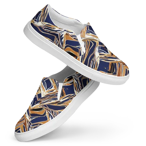 Saffron Tectonic on a Women's Slip-On Canvas Shoes