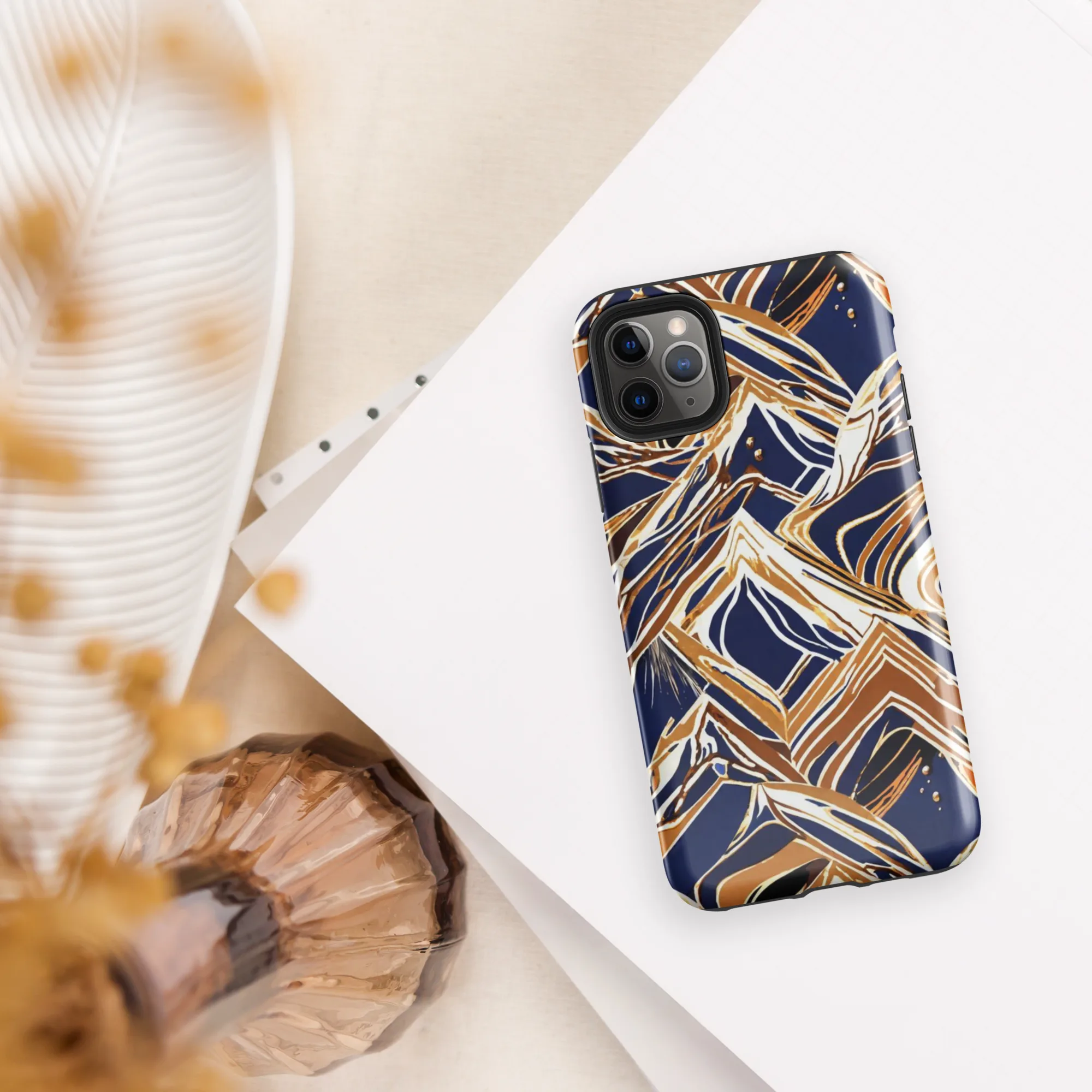 Saffron Tectonic on Tough Case for iPhone® — Front