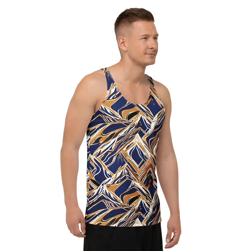 Saffron Tectonic on Men's Tank Top — Right Front