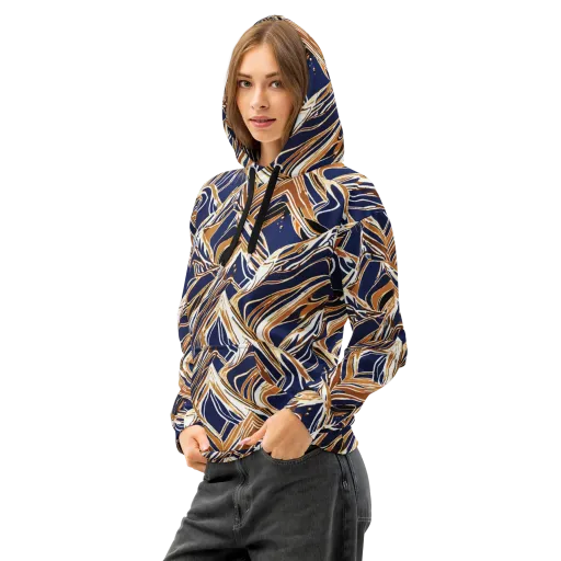 Saffron Tectonic on a Cotton Hoodie