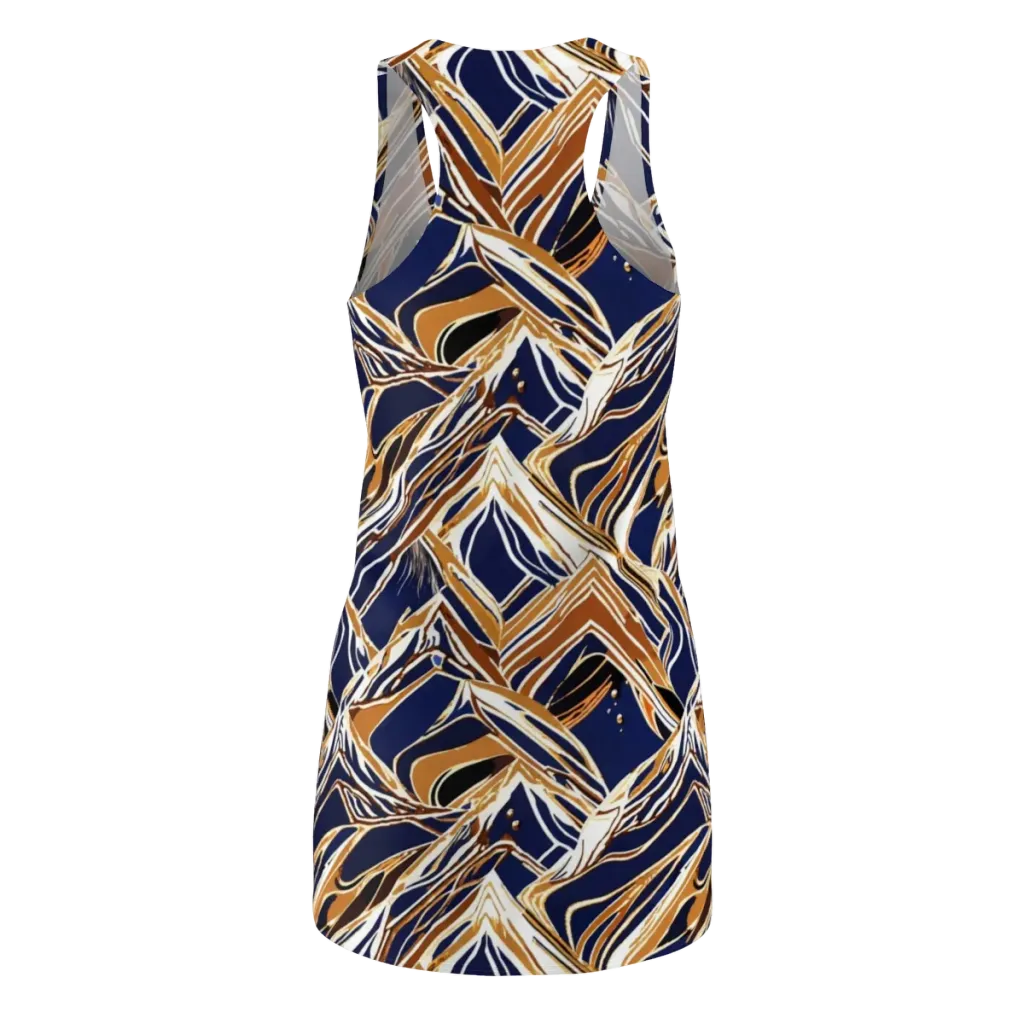 Saffron Tectonic on Racerback Dress — Back