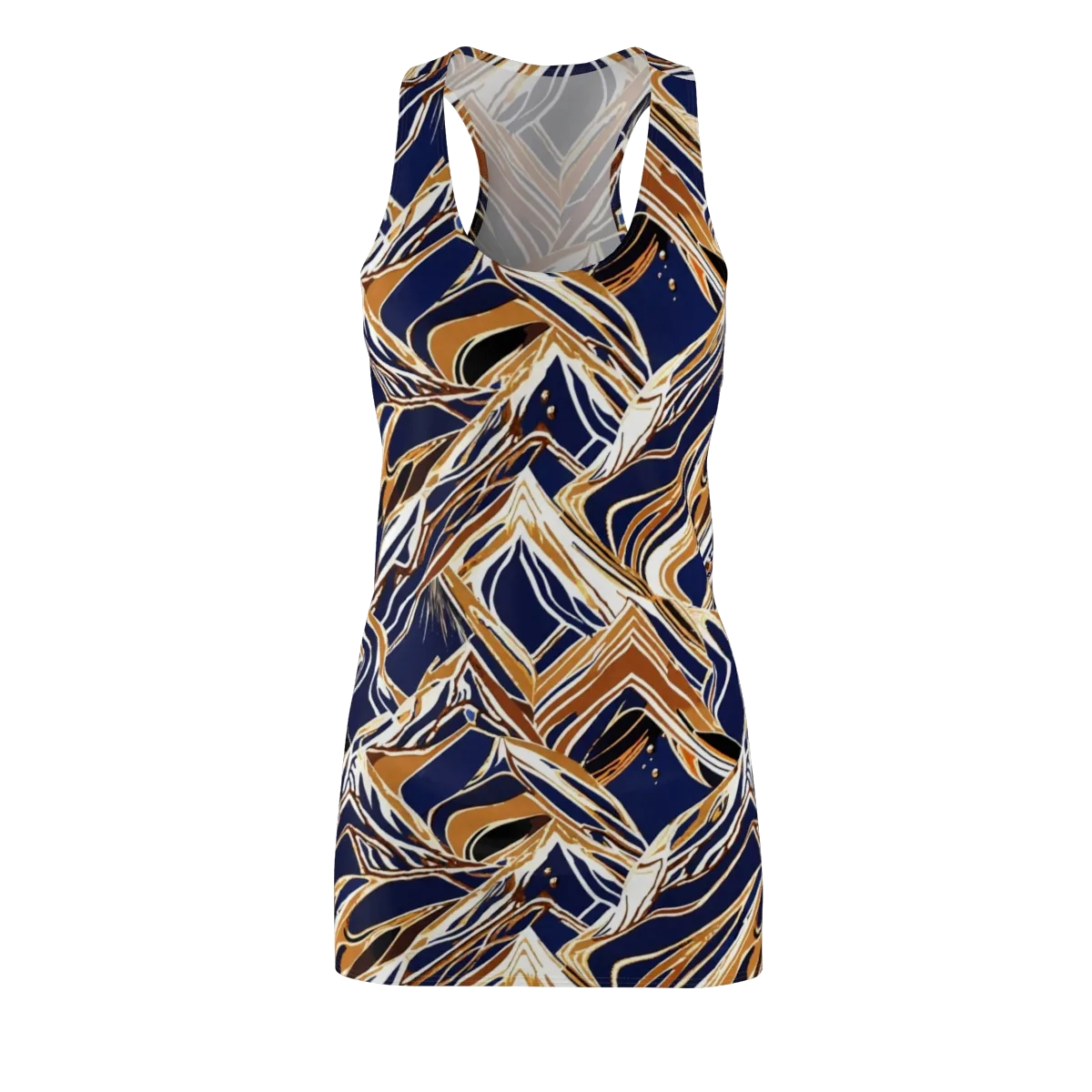 Saffron Tectonic on Racerback Dress — Front