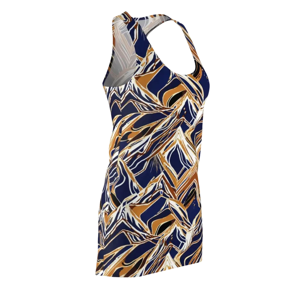 Saffron Tectonic on Racerback Dress — Front Side