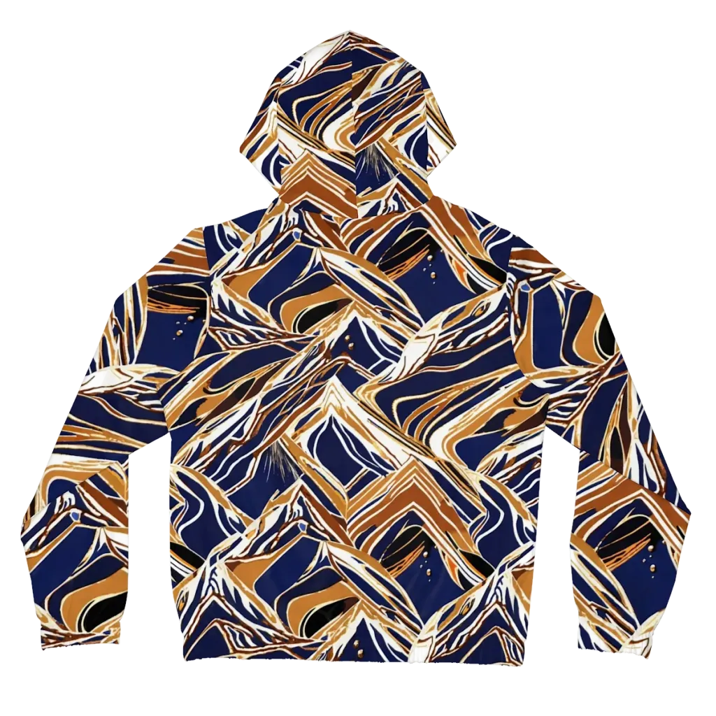 Saffron Tectonic on Women's Full-Zip Hoodie — Back