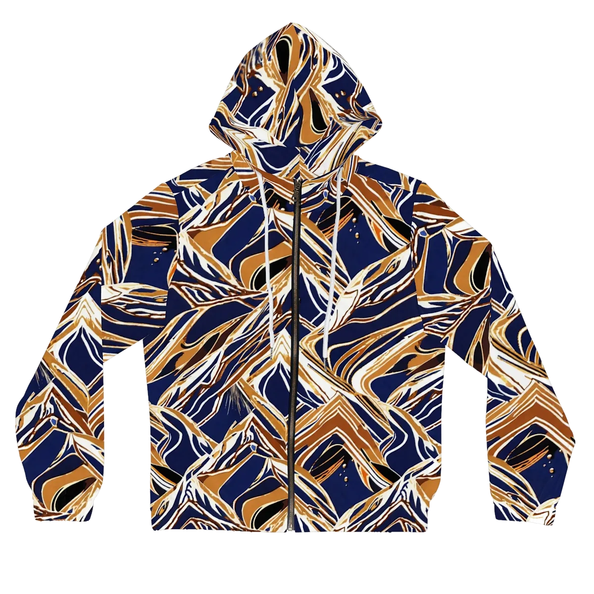 Saffron Tectonic on Women's Full-Zip Hoodie — Front