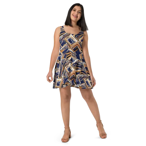 Saffron Tectonic on a Skater Dress