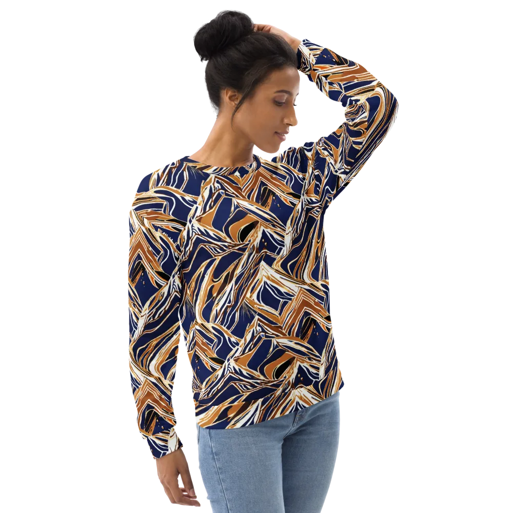 Saffron Tectonic on Sweatshirt — Right Front