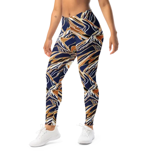 Saffron Tectonic on a Leggings