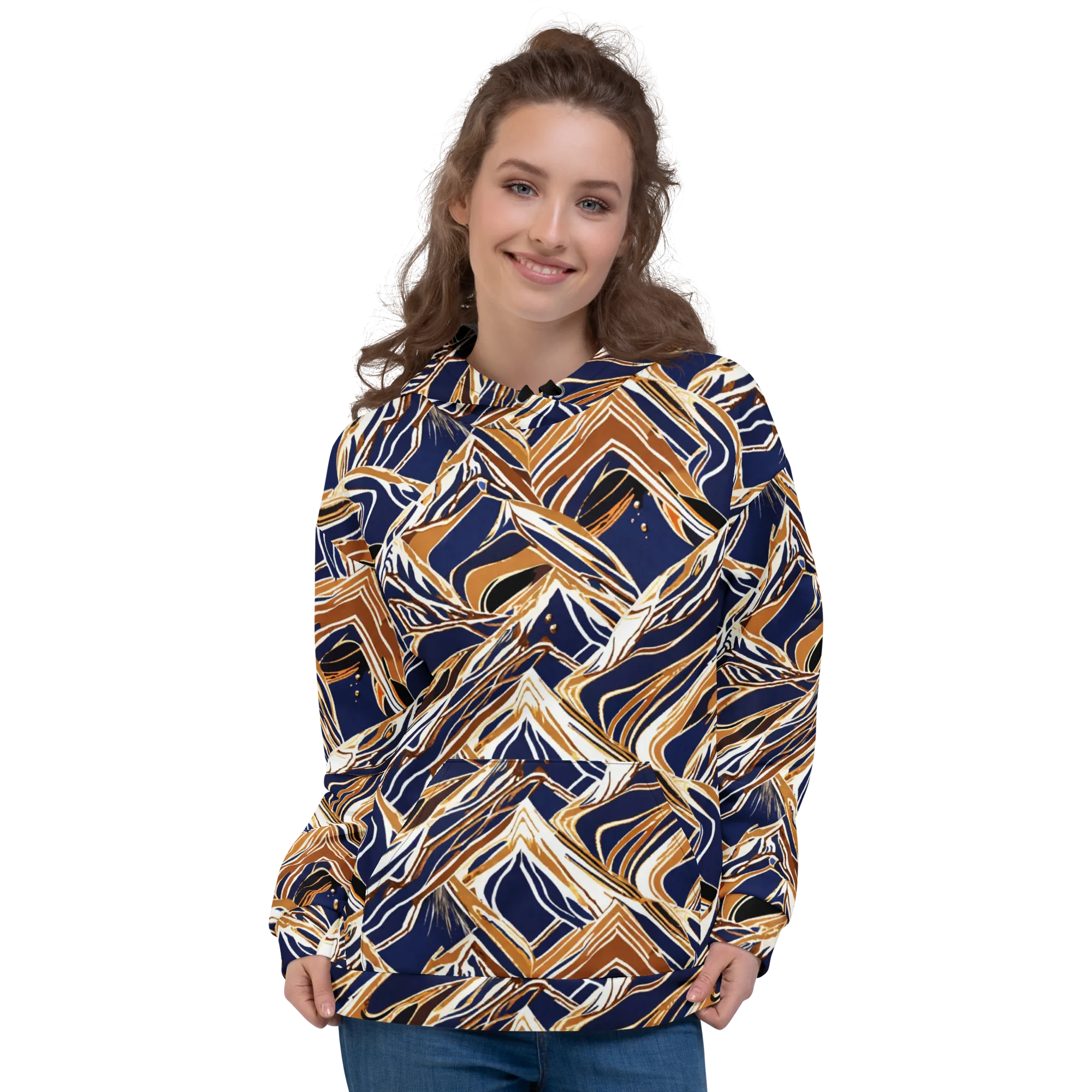 Saffron Tectonic on Hoodie — Front