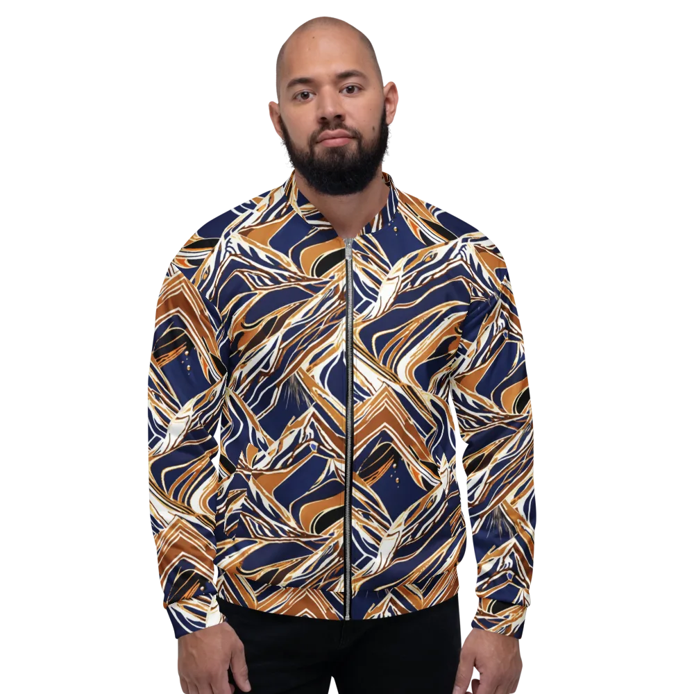 Saffron Tectonic on Bomber Jacket — Front