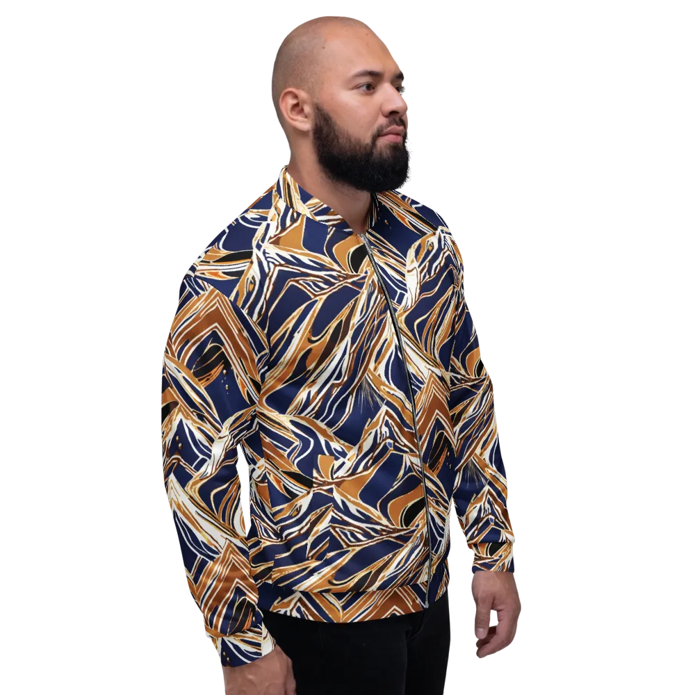 Saffron Tectonic on Bomber Jacket — Right