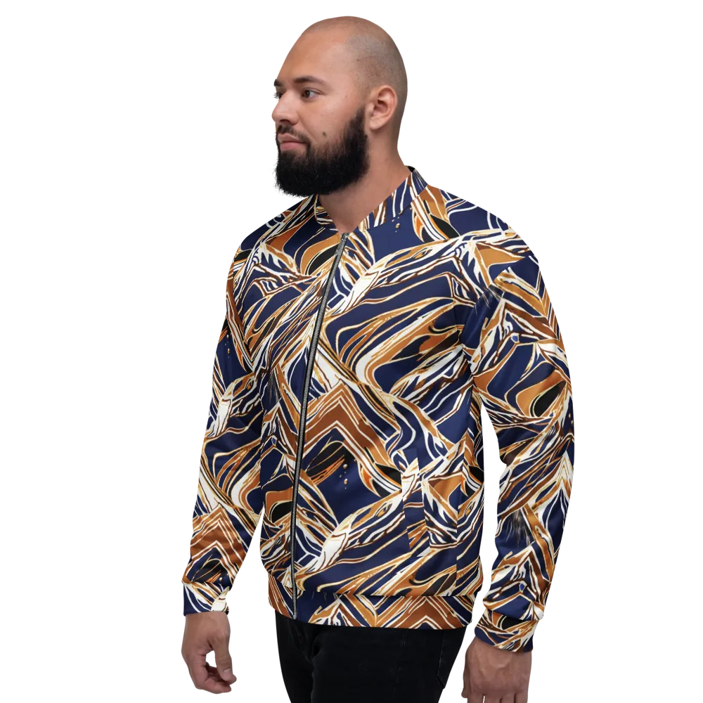 Saffron Tectonic on Bomber Jacket — Left