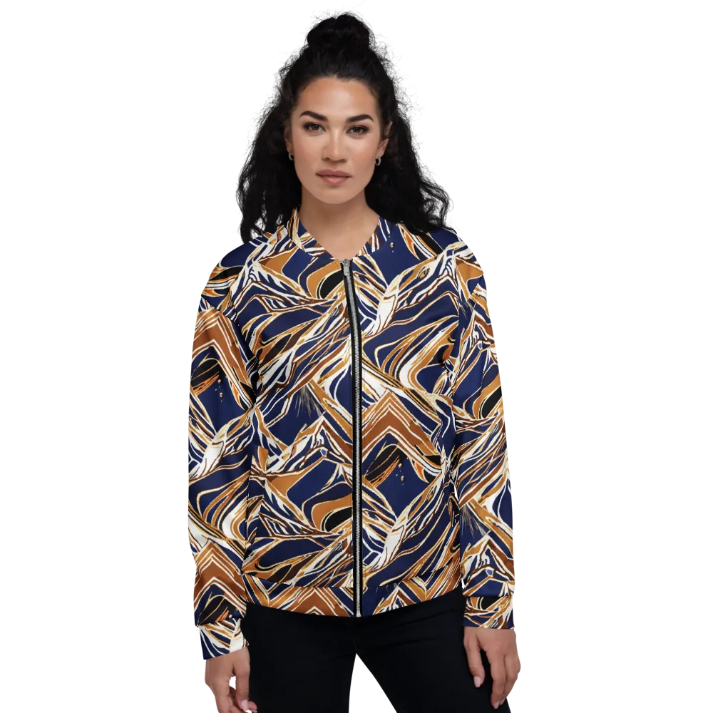 Saffron Tectonic on Bomber Jacket — Front