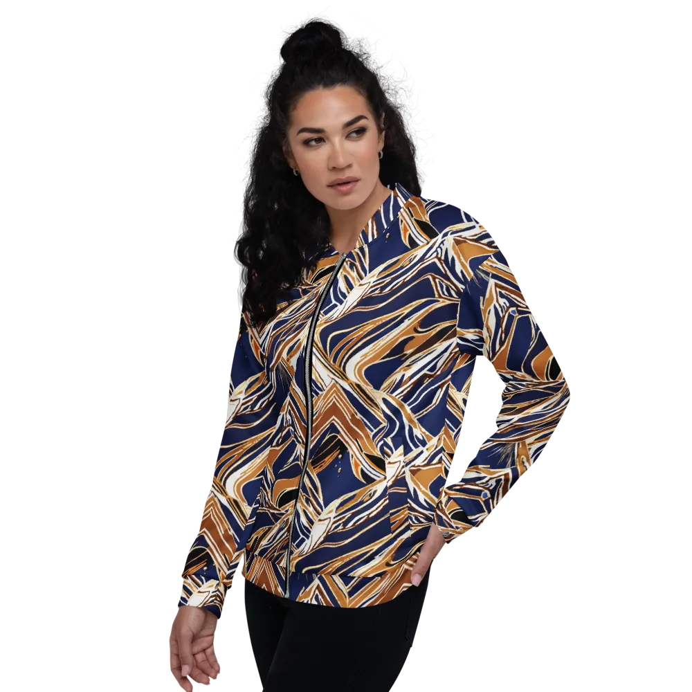 Saffron Tectonic on Bomber Jacket — Left