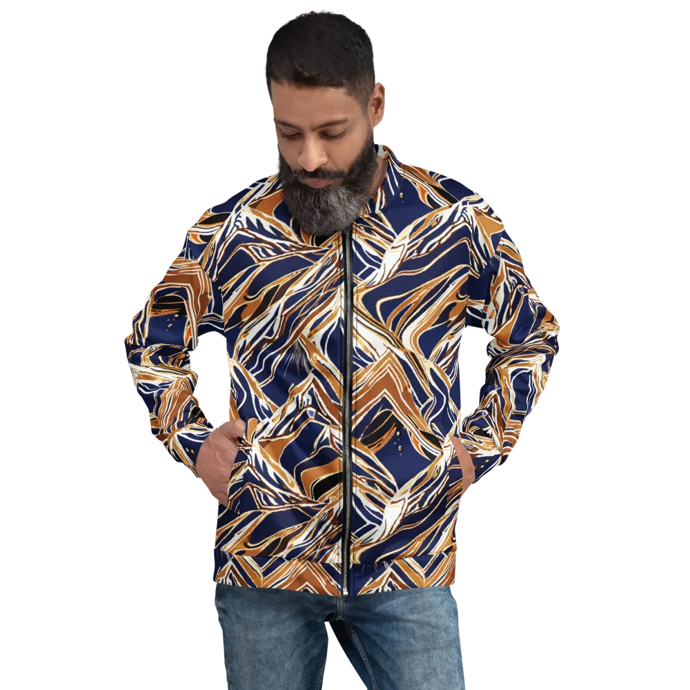 Saffron Tectonic on Bomber Jacket — Front