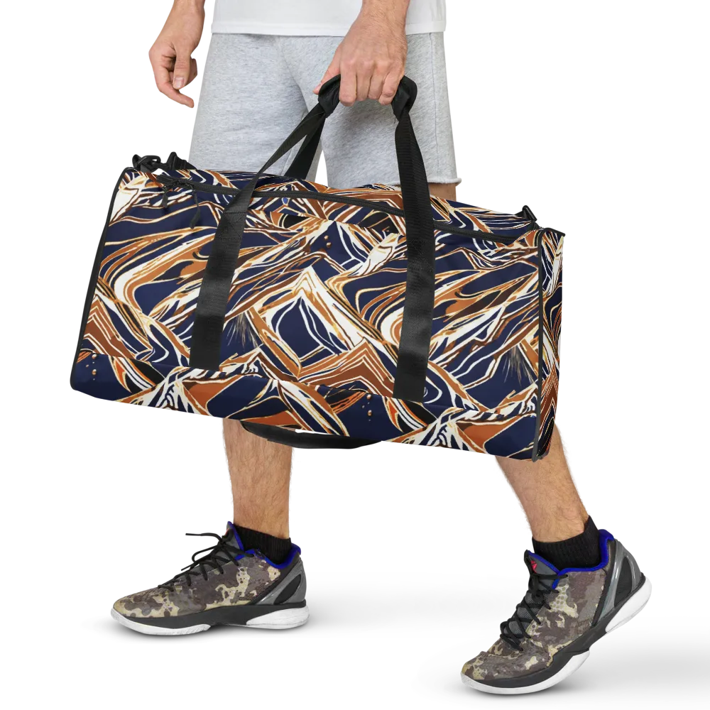 Saffron Tectonic on Duffle Bag — Front