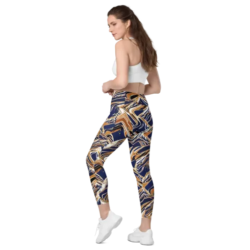 Saffron Tectonic on a Leggings with Pockets