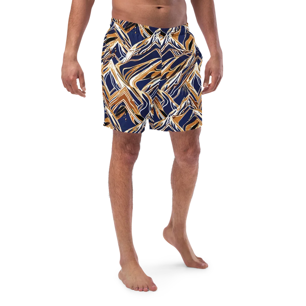 Saffron Tectonic on Swim Trunks — Front