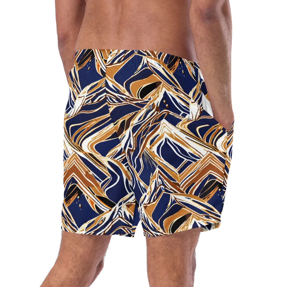 Saffron Tectonic on Swim Trunks — Right Back