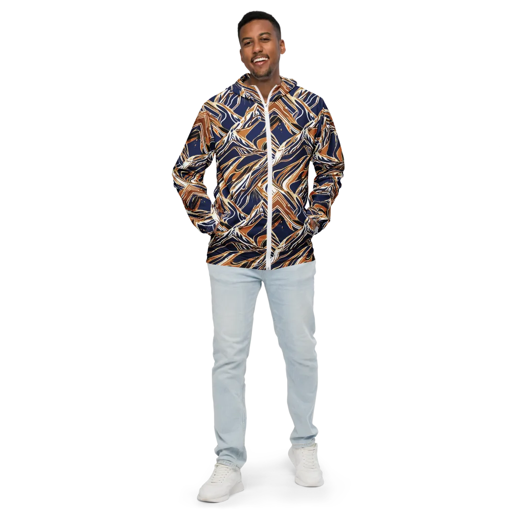 Saffron Tectonic on Men's Windbreaker — Front