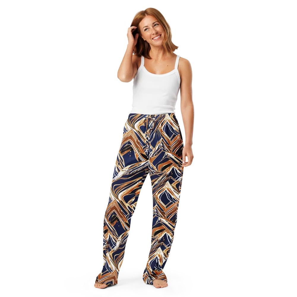Saffron Tectonic on Women's Pajama Pants — Front