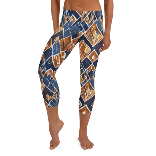 Indigo Ember on a Capri Leggings